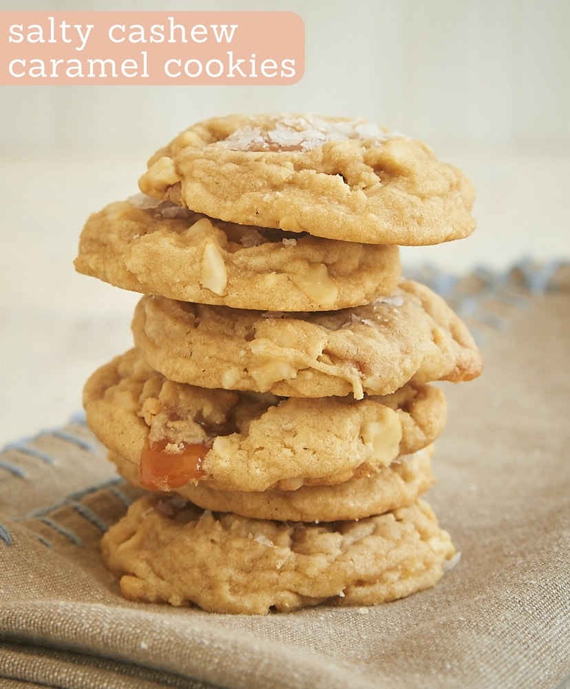 Salty Cashew Caramel Cookies - Bake Or Break