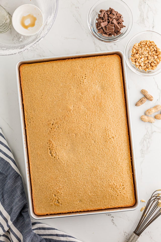 Easy Peanut Butter Texas Sheet Cake Bake Or Break