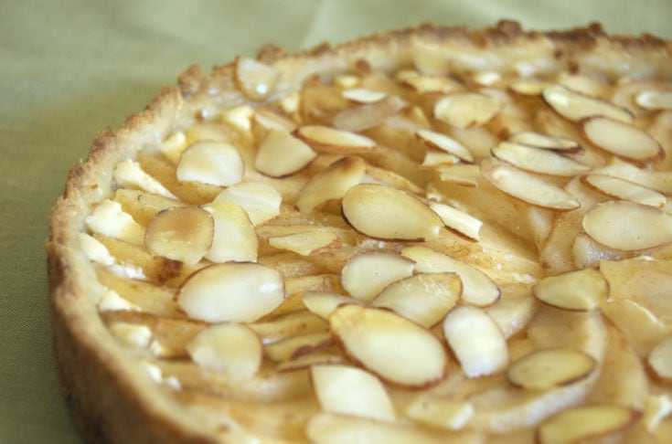 Almond Pear Cream Cheese Tart