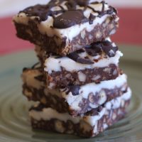 Fudgy Layer Squares are delicious, quick and easy, and no-bake. - Bake or Break