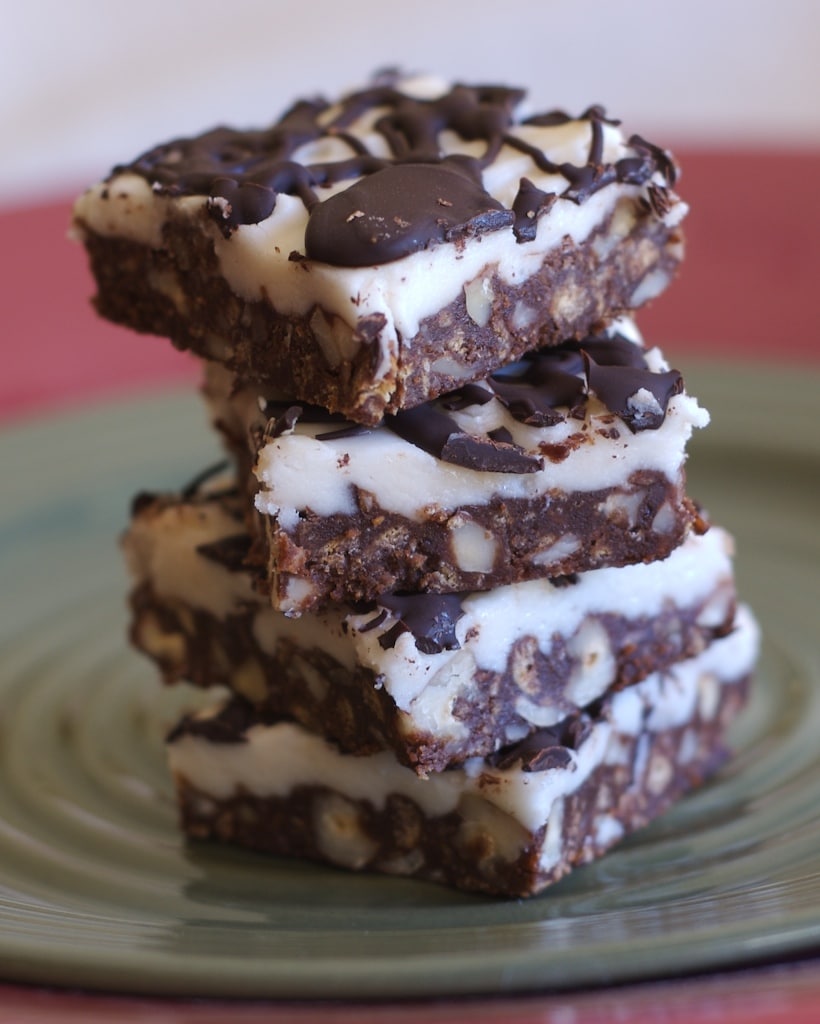 Fudgy Layer Squares are delicious, quick and easy, and no-bake. - Bake or Break