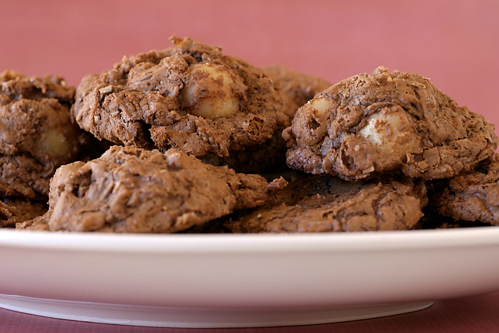 Crunchy nut clusters with chocolate chips in a bowl Stock Photo