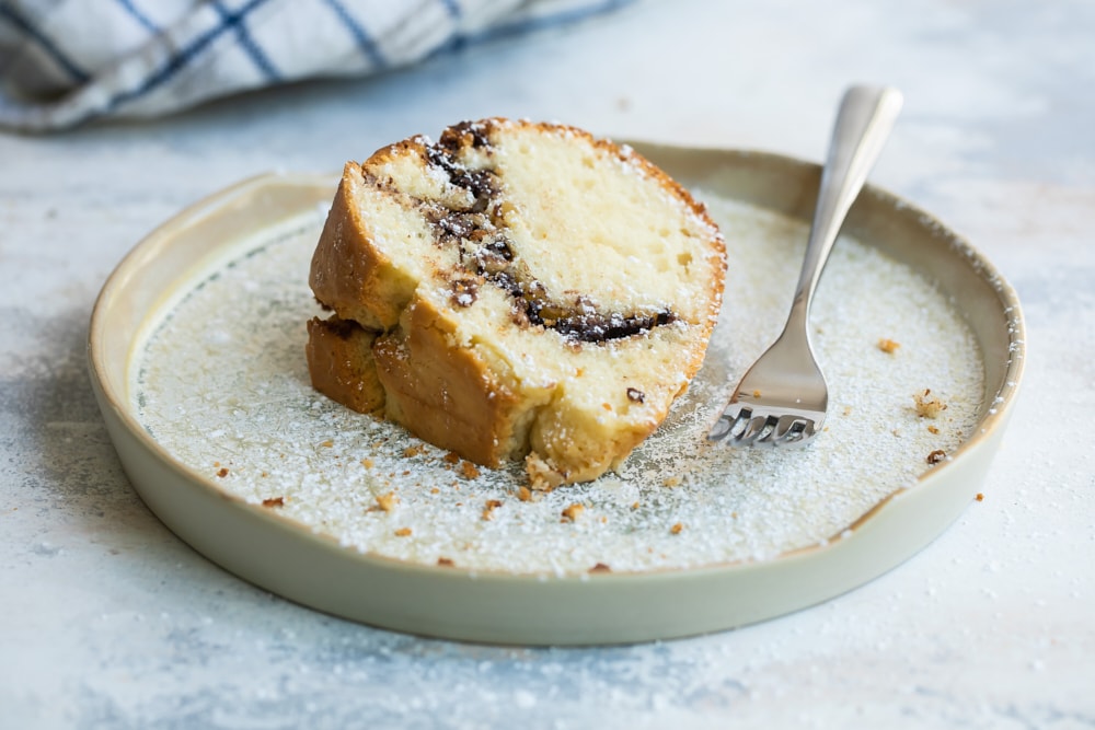 Moist Sour Cream Hazelnut Bundt Cake Bake or Break