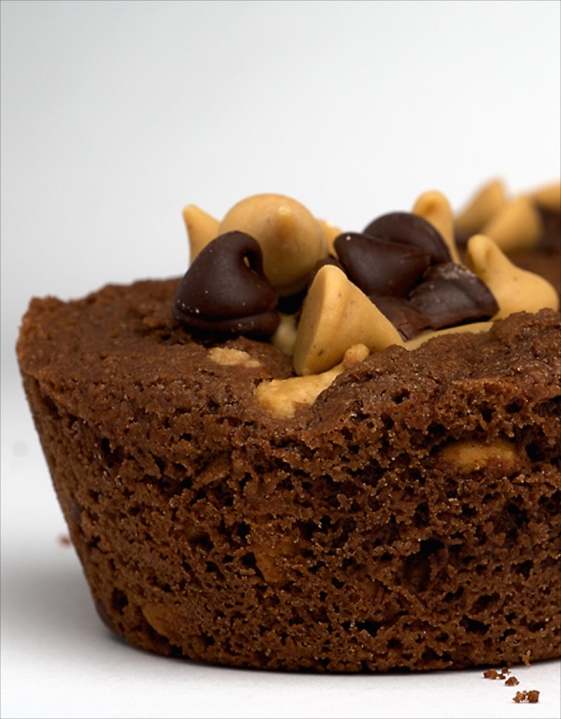 Brownie Peanut Butter Cups are rich brownies filled with sweet, gooey peanut butter and chocolate. - Bake or Break
