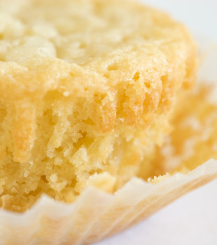 close up of a White Chocolate Chip Blondie