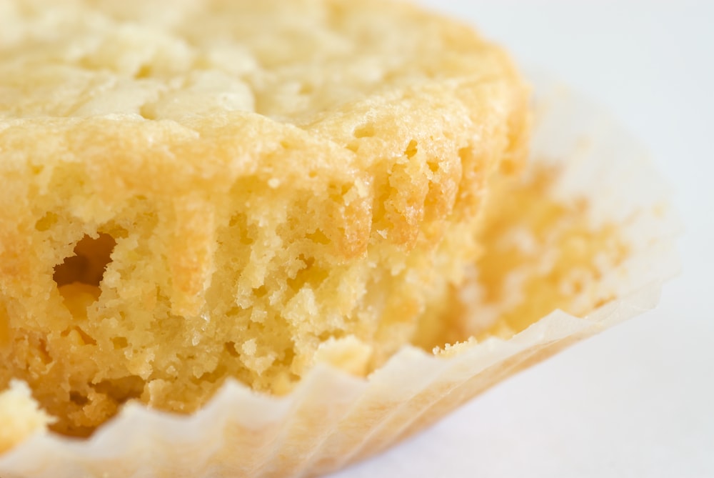 close up of a White Chocolate Chip Blondie