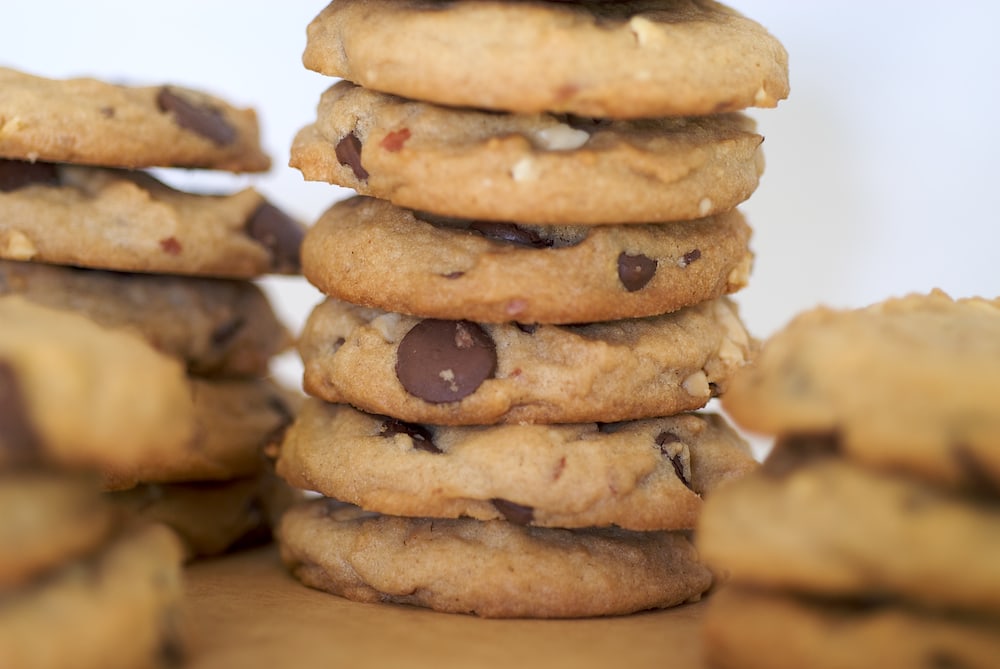 Chunky Peanut, Chocolate, and Cinnamon Cookies are a delicious combination of flavors!
