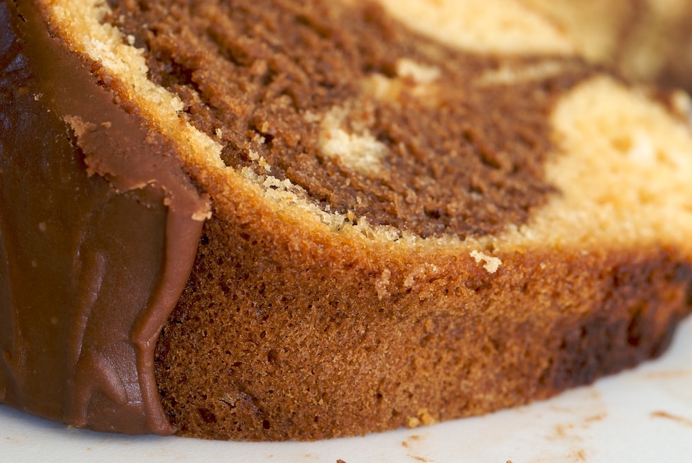 Butterscotch Marble Cake uses a couple of shortcut ingredients to make a simple and delicious dessert. - Bake or Break