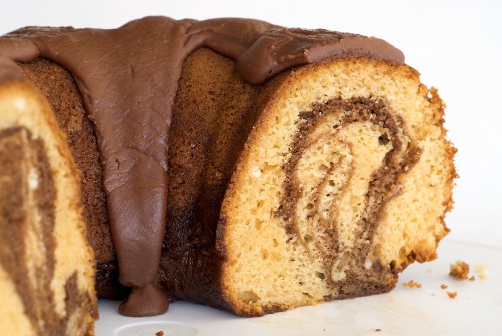 Peanut Butter-Chocolate Marble Cake - Bake from Scratch