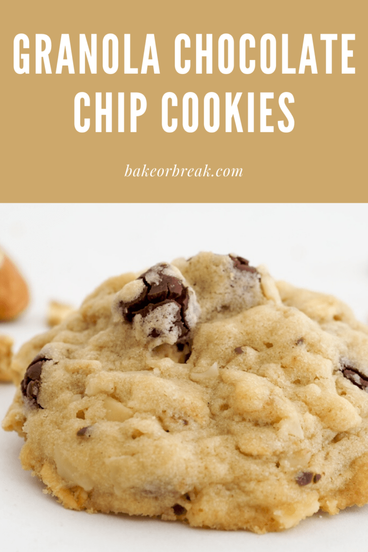 Granola Cookies with Chocolate and Almonds Bake or Break