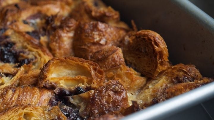 Blueberry Croissant Bread Pudding Bake Or Break