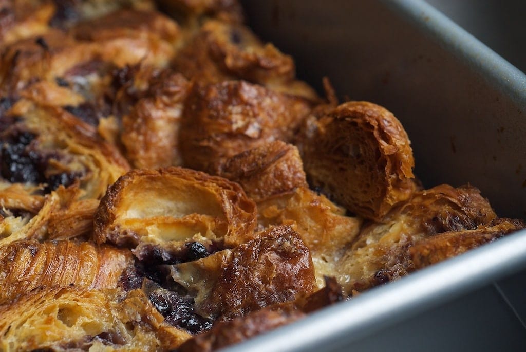 Blueberry Croissant Bread Pudding | Bake or Break