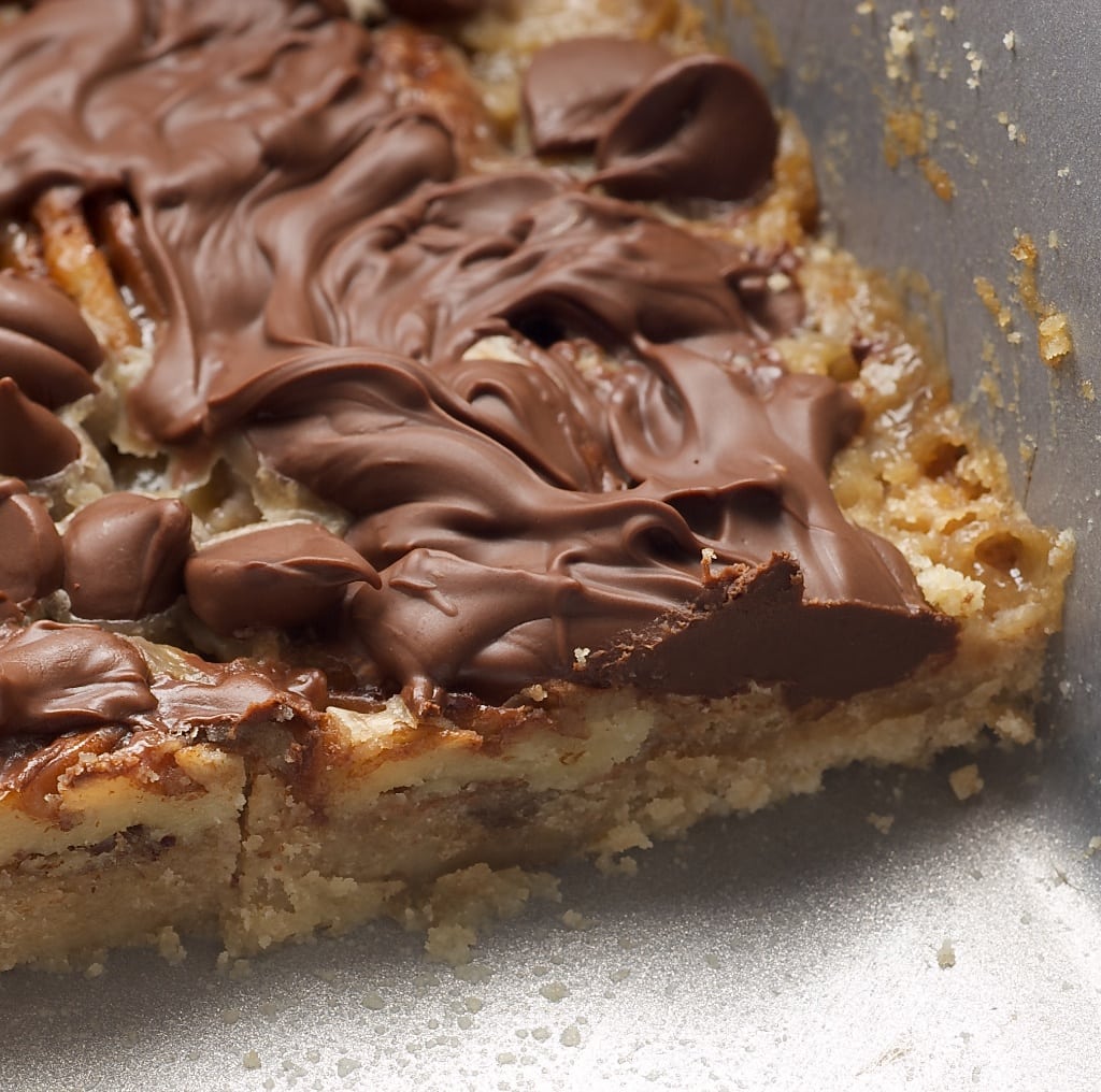 Caramel and Chocolate Pecan Bars combine favorite flavors in a simple, delicious treat. - Bake or Break