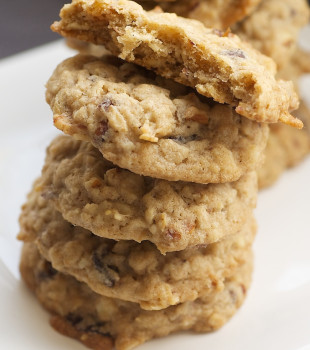 stack of Oatmeal Date Cookies