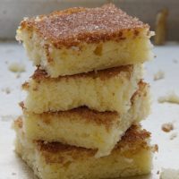 stack of Cinnamon Sugar Cookie Squares