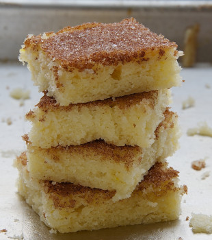 stack of Cinnamon Sugar Cookie Squares