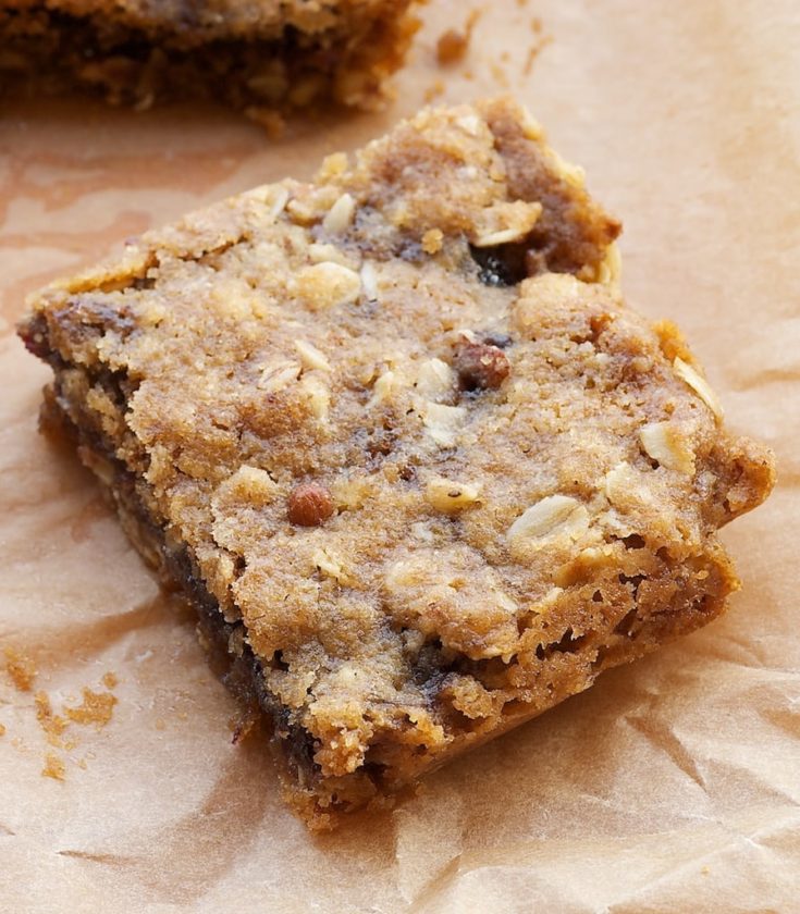 Blueberry Jam Bars combine your favorite jam with a buttery, nutty, oat crust. - Bake or Break