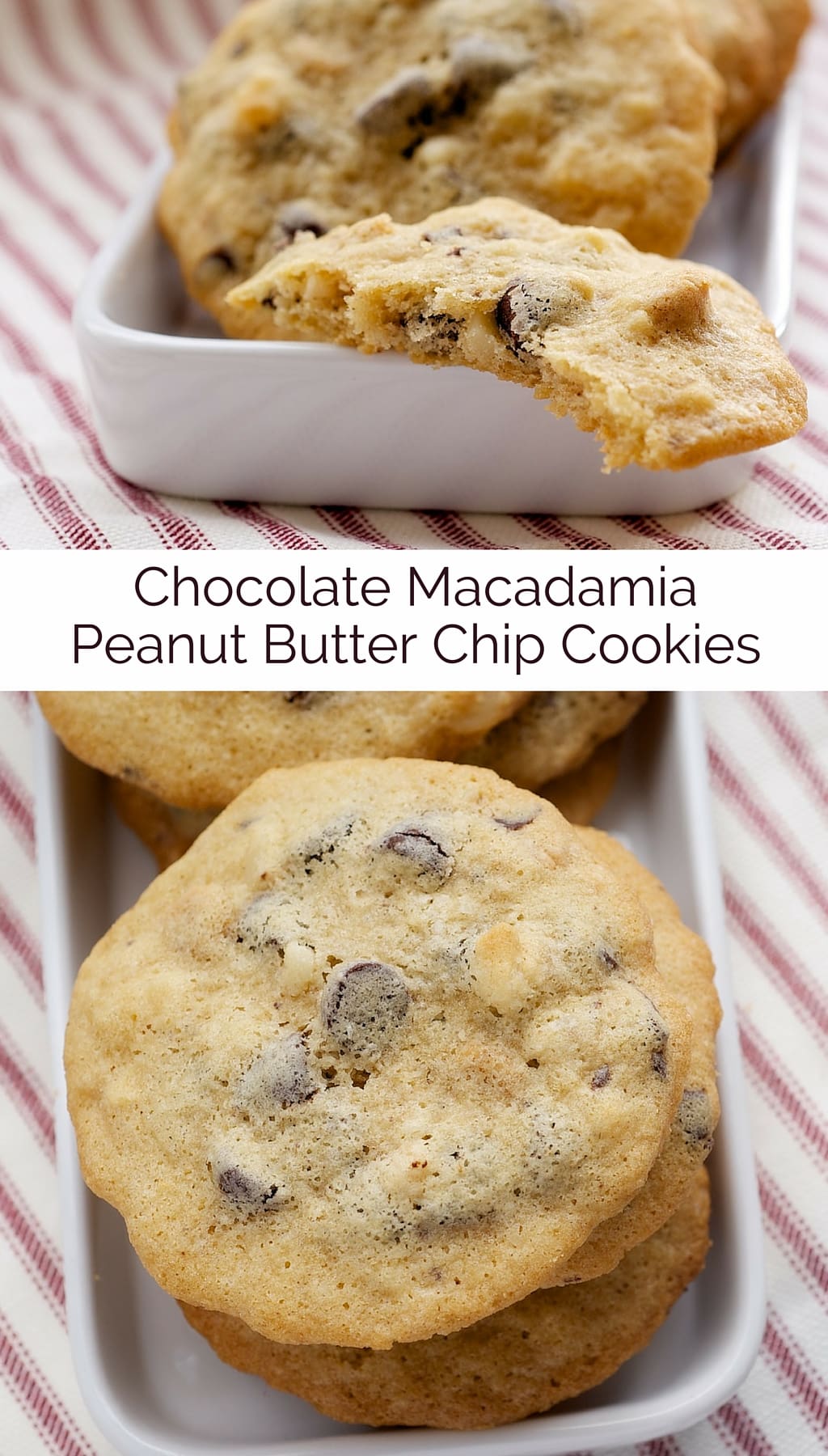 Easy Chocolate Macadamia Peanut Butter Chip Cookies Bake or Break