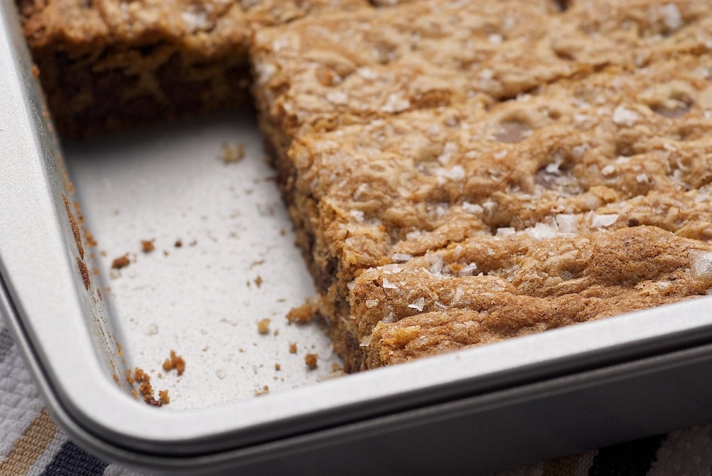 Fleur de Sel Chocolate Chip Blondies