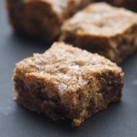 Fleur de Sel Chocolate Chip Blondies