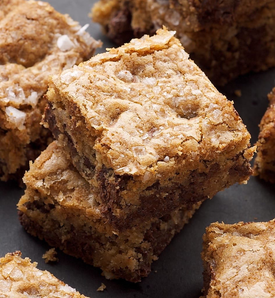 Fleur de Sel Chocolate Chip Blondies