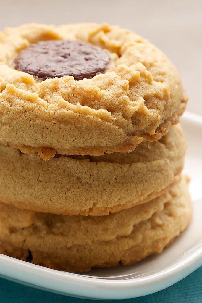 Peanut Butter Cookies with Chocolate Wafers