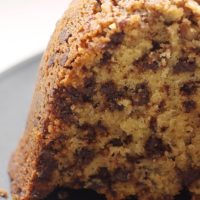 slice of Chocolate Chip Bundt Cake