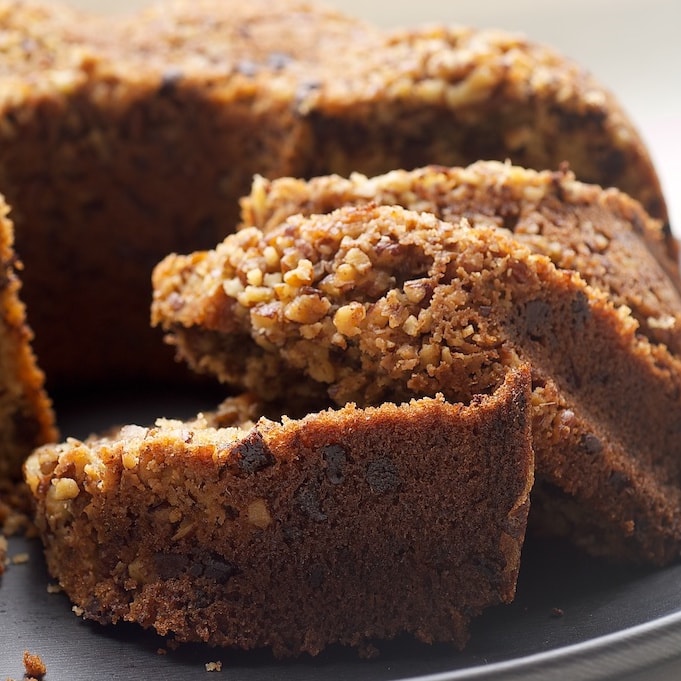 slices of Chocolate Chip Bundt Cake