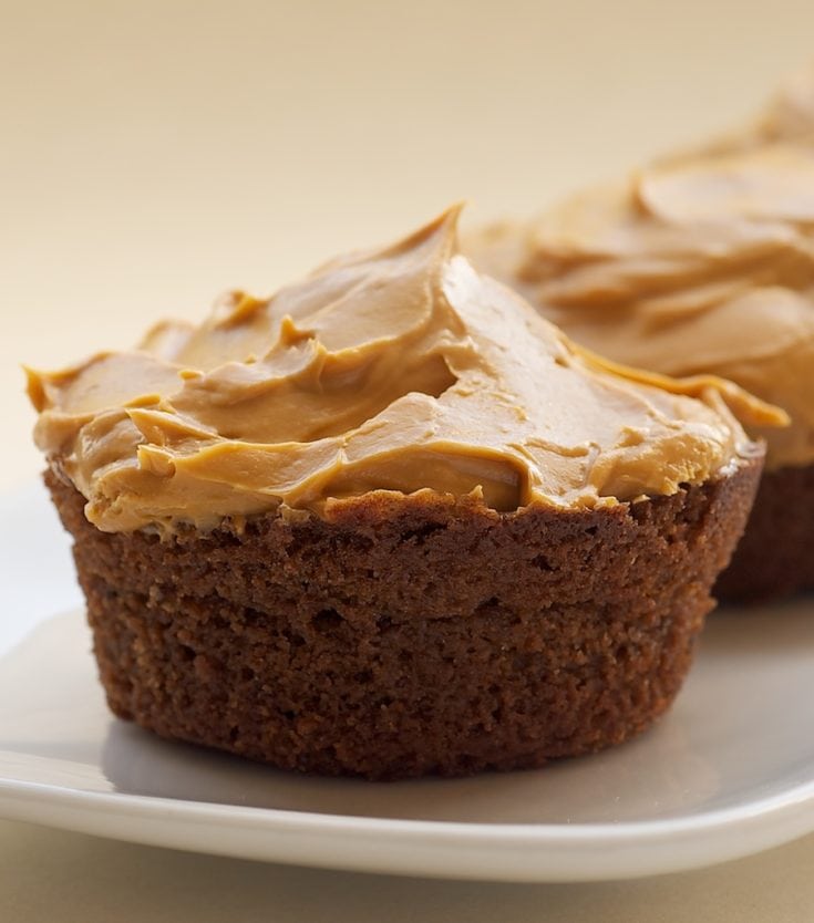 Mexican Chocolate Cupcakes with Dulce de Leche Frosting