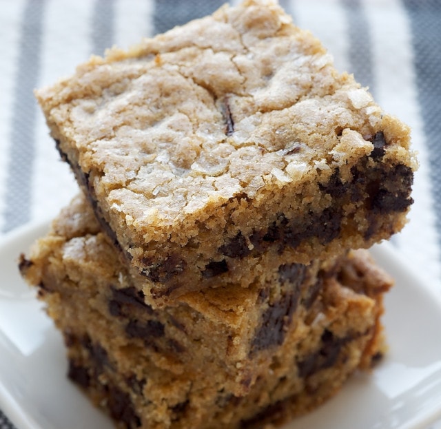 Salty Chocolate Chunk Blondies | Bake or Break