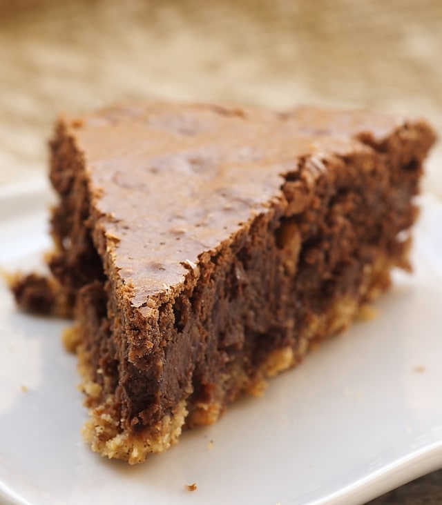 Dress up your brownies with this beautiful and delicious Hazelnut Brownie Tart. - Bake or Break