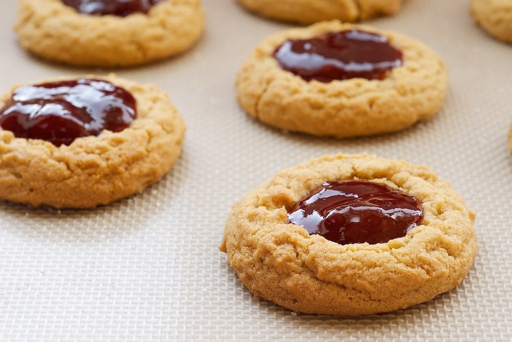 Peanut Butter And Jelly Thumbprint Cookies Bake Or Break