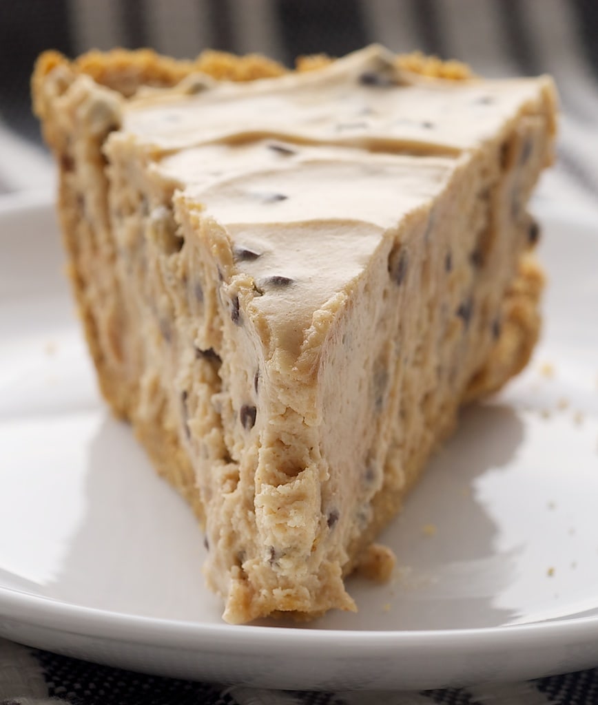 slice of Peanut Butter Chocolate Chip Pie