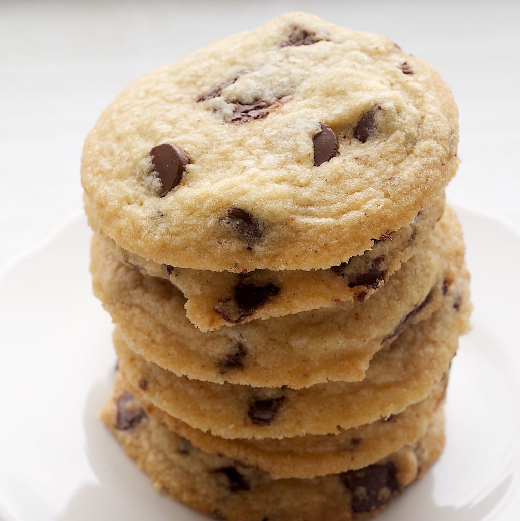 Browned Butter Chocolate Chip Cookies combine browned butter and chocolate with a hint of salt for a wonderful sweet and salty treat.