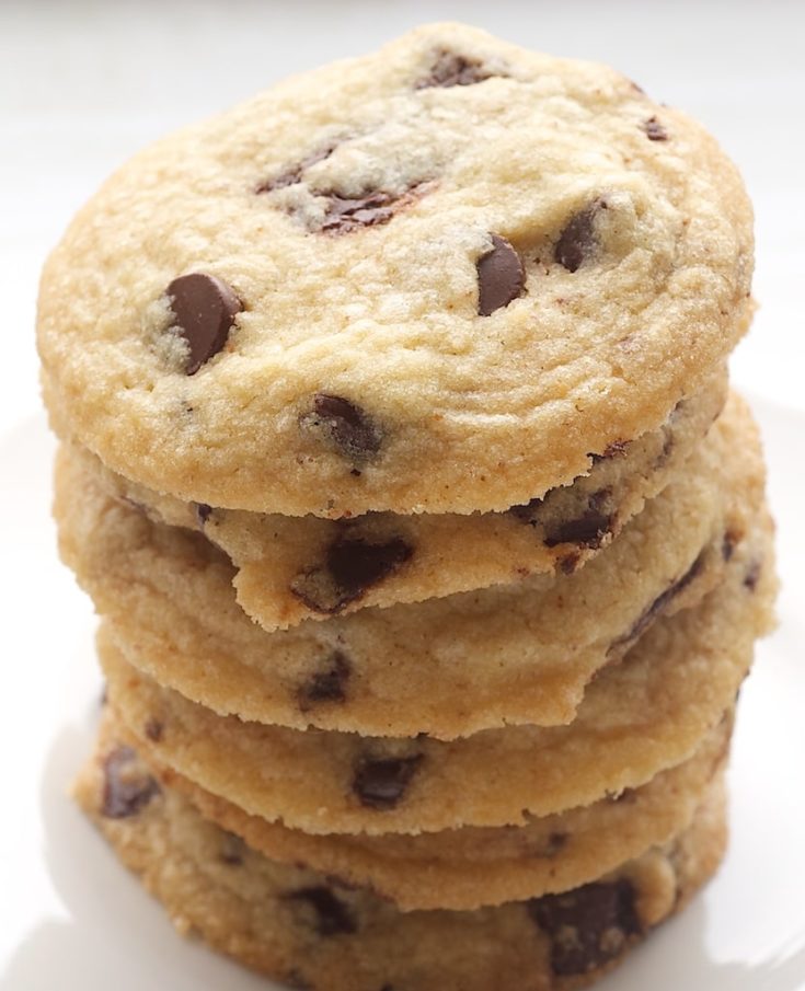 Browned Butter Salted Chocolate Chip Cookies are deliciously sweet and salty. A fantastic twist on traditional chocolate chip cookies! - Bake or Break