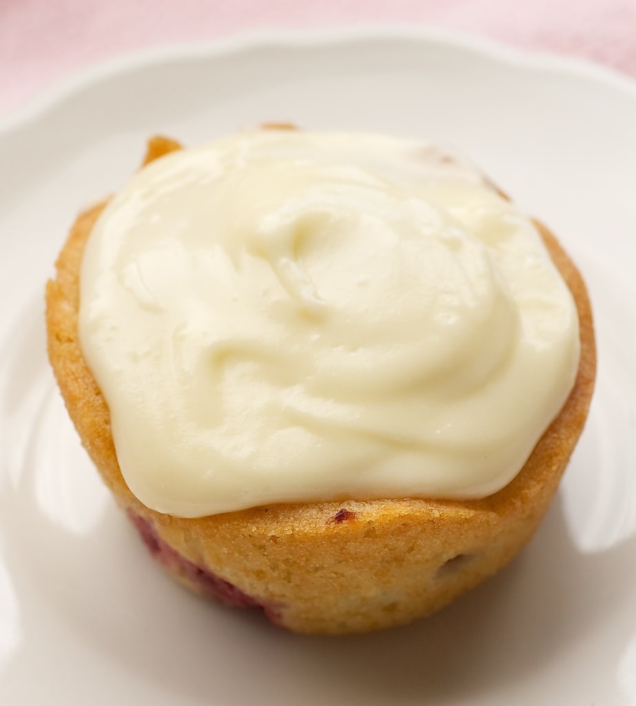 Strawberry Cupcake with White Chocolate Frosting