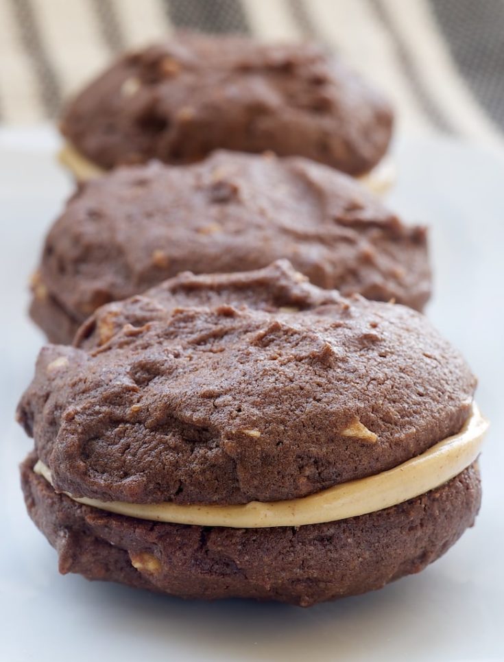 Chocolate-Peanut Butter Sandwich Cookies
