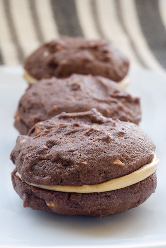Chocolate-Peanut Butter Sandwich Cookies | Bake or Break