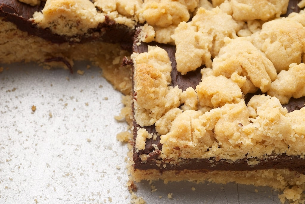 Peanut Butter Chocolate Bars combine that favorite flavor combination in a delicious crumb bar!