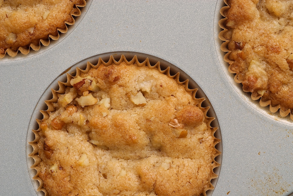 Pear and Pecan Muffins celebrate fall mornings with fresh bears, crunchy pecans, and cinnamon. - Bake or Break