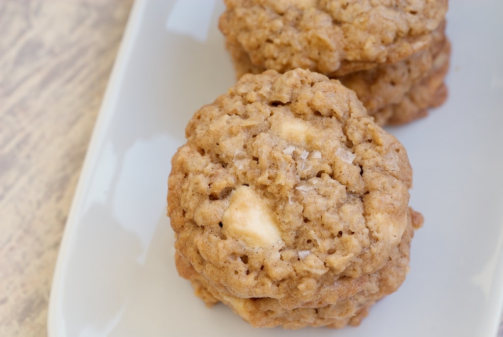 Salted Vanilla Chip Oatmeal Cookies | Bake or Break