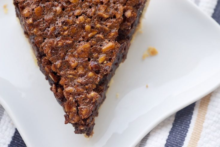 Rich chocolate and crunchy hazelnuts are a perfect pair in this Chocolate Hazelnut Pie.