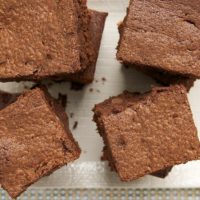 Sour Cream Brownies are tall, dark, and absolutely delicious!