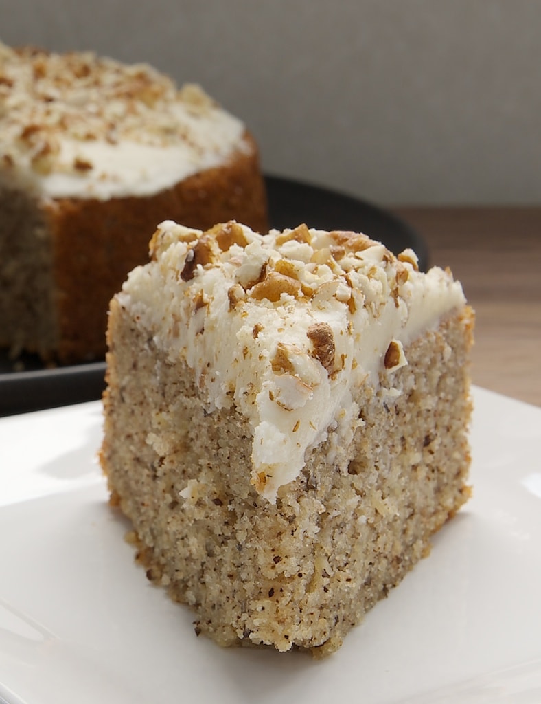 Pecan Cake with Rum Frosting is deliciously sweet, nutty, delicate, and so very delicious! - Bake or Break