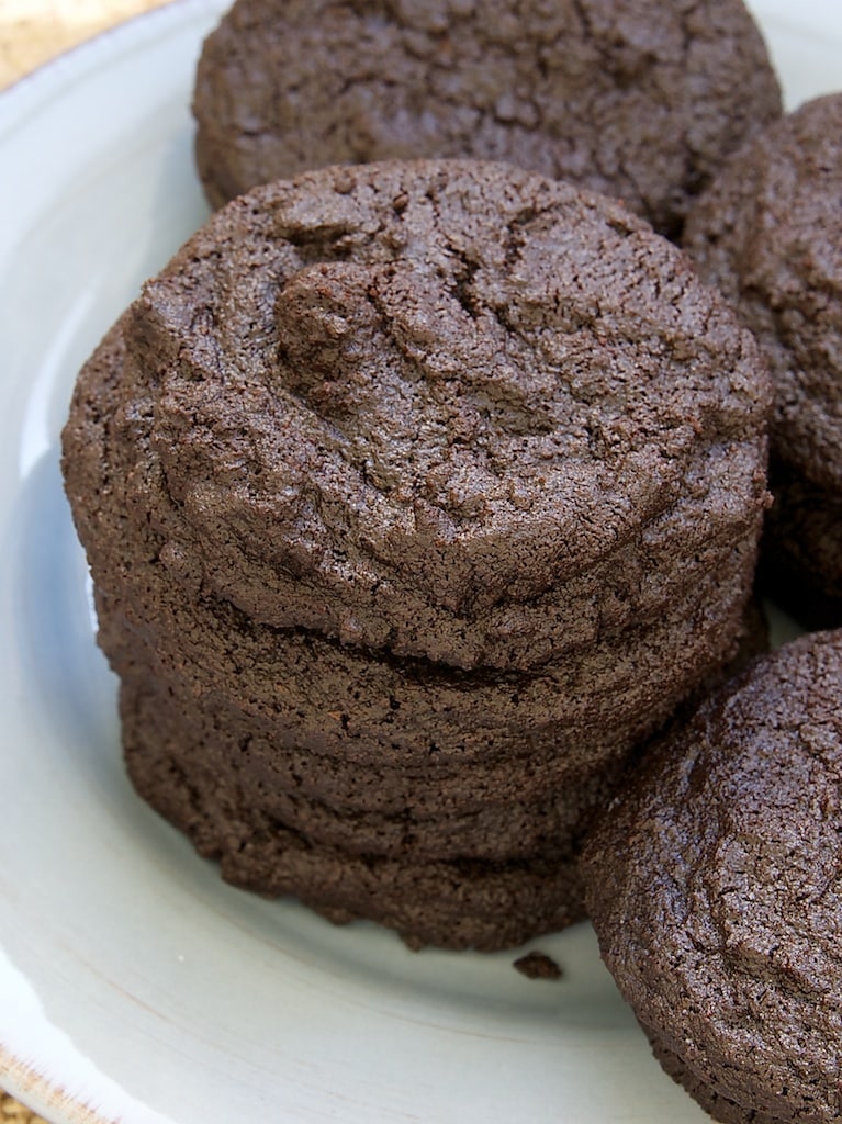 Chocolate-Chocolate Cookies are deep, dark, rich chocolate cookies sure to please true chocolate lovers. - Bake or Break