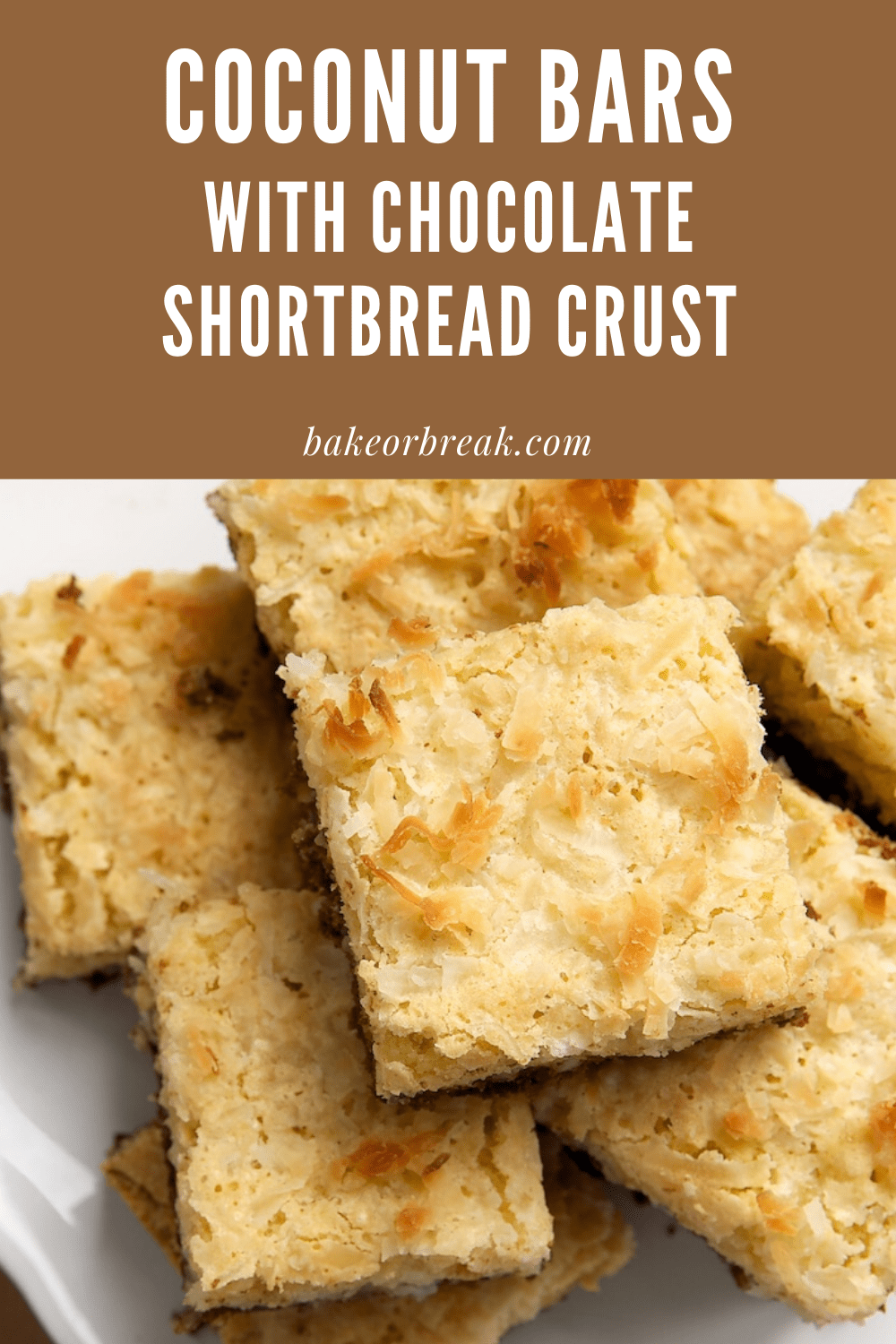 Coconut Bars with Chocolate Shortbread Crust