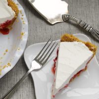 slice of Strawberry Icebox Pie