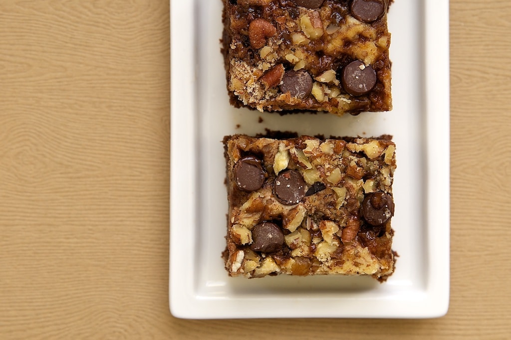Cream Cheese Brownies with Toffee and Pecans | Bake or Break