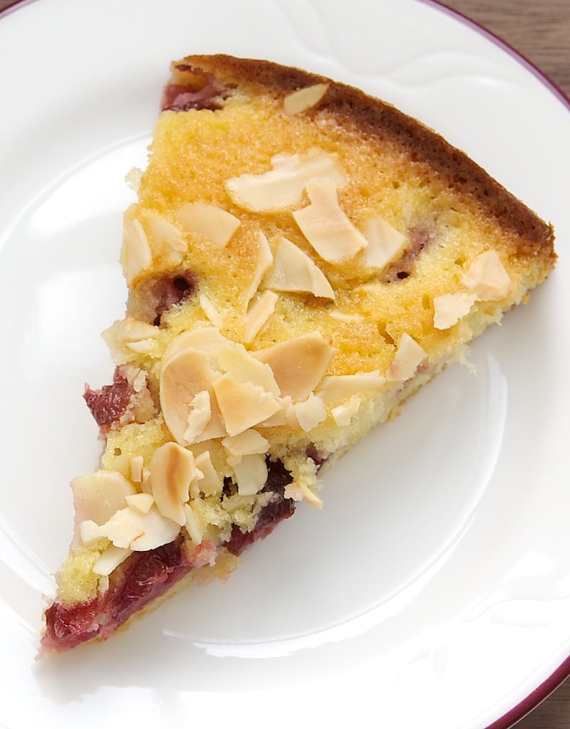 Almond Cherry Cake is a simple, sweet cake featuring one of the very best flavor combinations - cherries and almonds! - Bake or Break