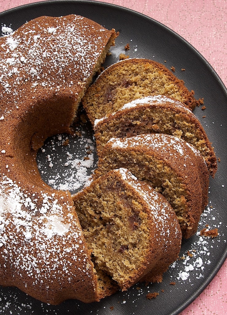 Peanut Butter and Jelly Bundt Cake is a wonderfully simple and delicious cake featuring one of everyone's favorite flavor combos - peanut butter and jelly! - Bake or Break